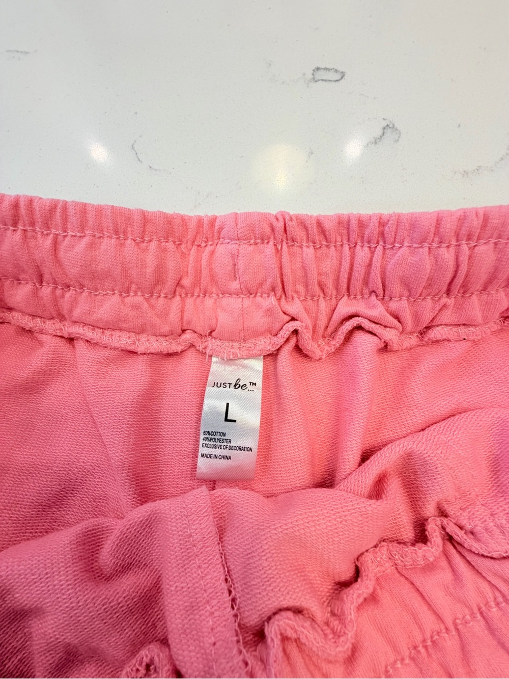 just be Pink Drawstring Athletic Shorts - Picture 3 of 7